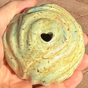 Handmade Ceramic Finger Labyrinth Ball: Meditation, Stress Relief