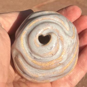 Finger labyrinth ball for meditation, stress relief and prayer- periwinkle 2-2.25 inches in diameter.