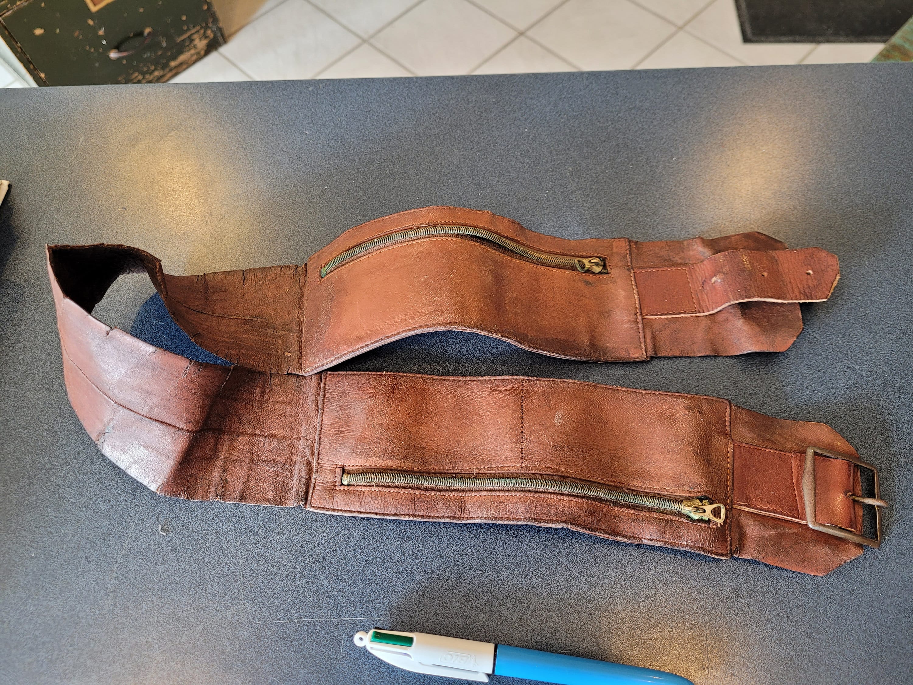Vintage Leather Money Belt - Etsy Australia