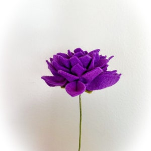 Build your own bouquet | single stem flowers | felt dahlia | graduation, shower, housewarming, sympathy gift | home, kitchen decor