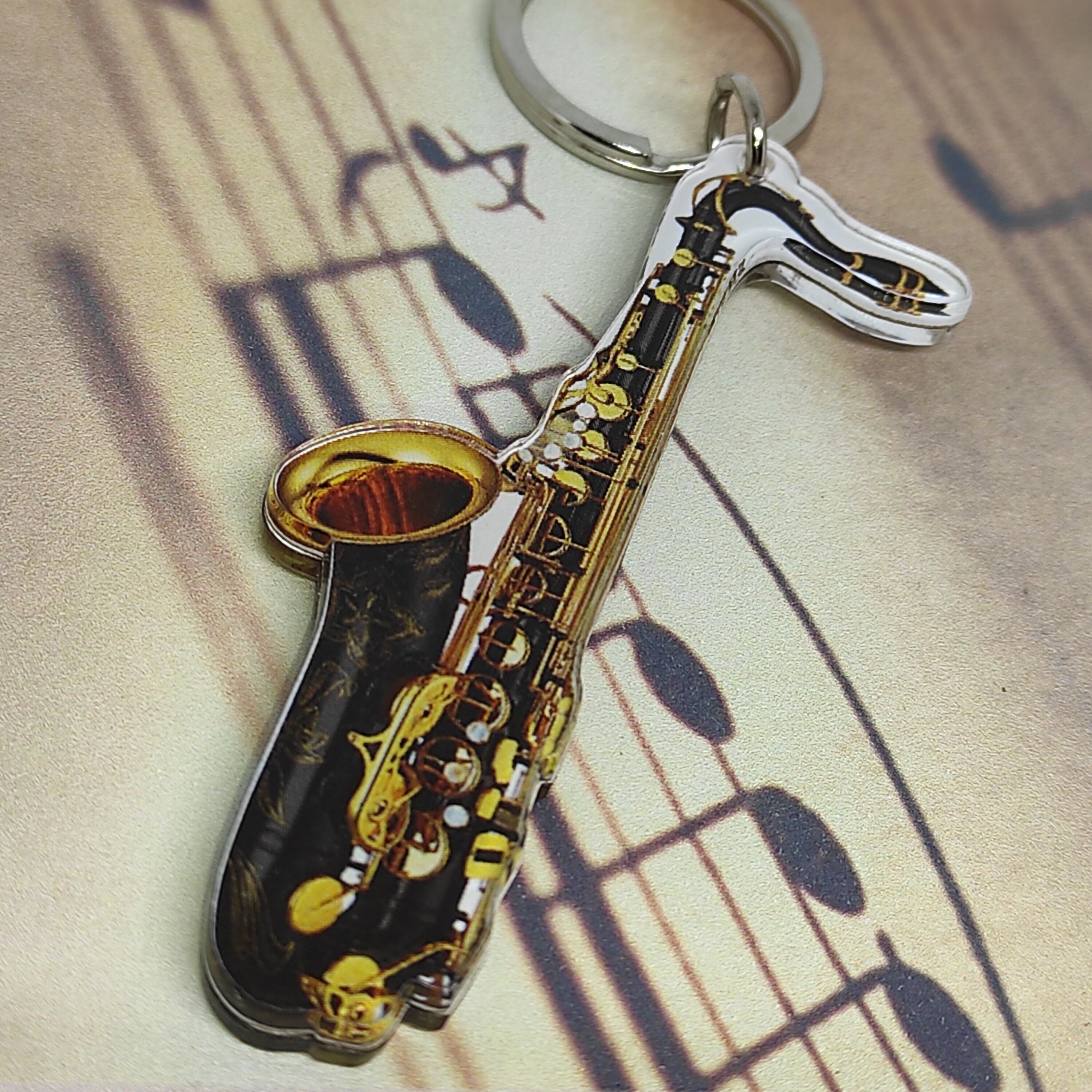 Saxophone keychain sale