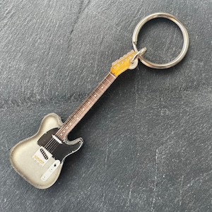 Guitar Keychain Fender Telecaster Gray