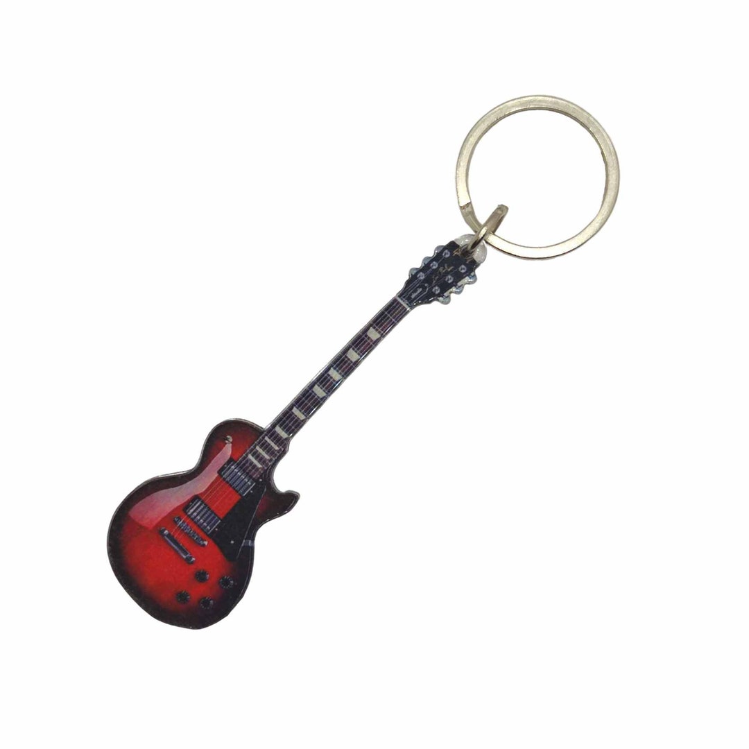 Miniature Guitar Keychain Guitar Gibson Les Paul Studio Guitar Etsy