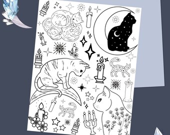 Pagan Coloring Page Etsy