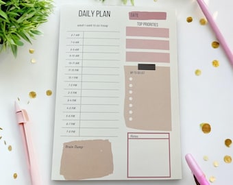 Daily Planner Notepad for Moms: A5 Tear-Off Pad