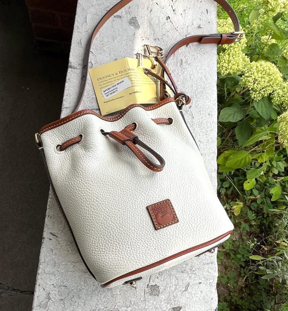 DOONEY & BOURKE Drawstring Small Mini White Ivory… - image 9