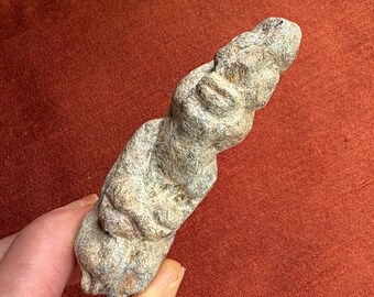 Vintage Susanne Wenger Studio Oshogbo Art Nigerian Yoruba Small Cement Sculpture Hand Carved West African Artisan