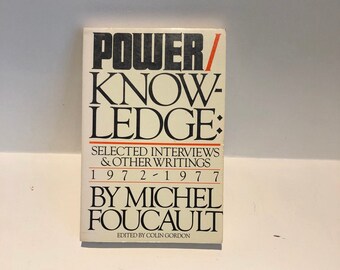 Power Knowledge Michel Foucault Selected Interviews 1972-1977 Social History Sexuality Power Prisons Paperback 1980