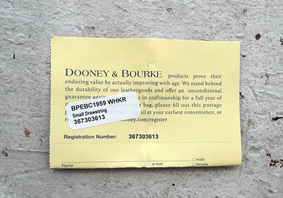 DOONEY & BOURKE Drawstring Small Mini White Ivory… - image 10