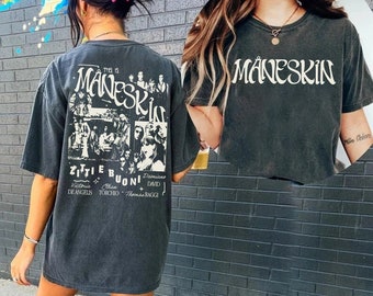 Maneskin 2side Shirt, Maneskin World Tour 2023 Shirt
