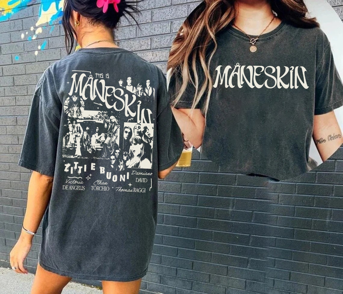 超超値下げ‼️Måneskin サイン入り Tシャツ マネスキン) Maneskin オフィシャル商品 ユニセックス Loud Kids