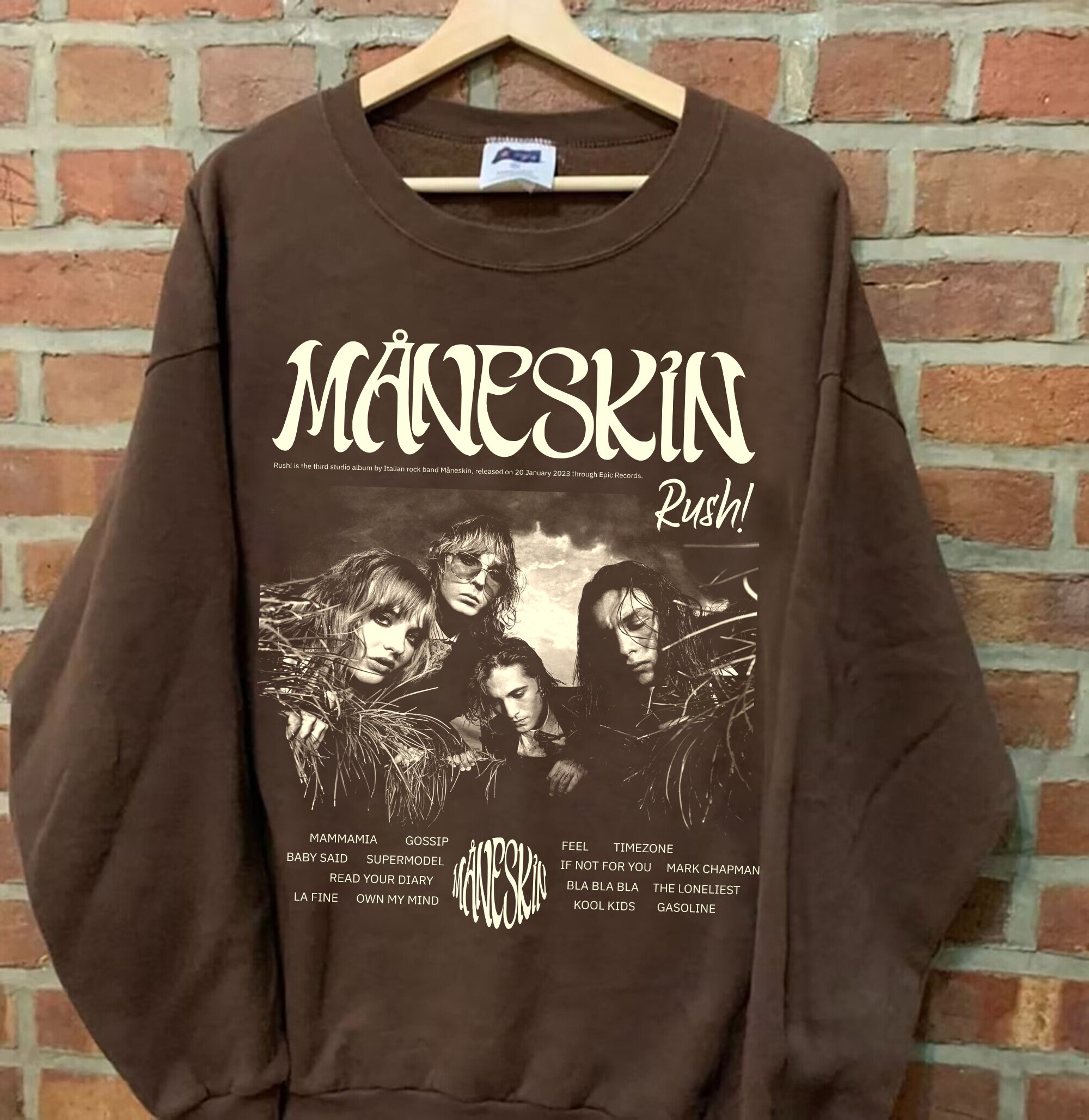 Comfort Color Måneskin Rush Tour 2023 Shirt, Maneskin Shirt