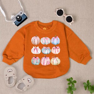 Coquette Pumpkins Baby Outfit, Fall Coquette Bows Baby Clothes, Thanksgiving Bubble Romper, Cute Halloween Baby Bodysuit, Baby Shower Gift
