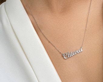 Perfect Gift for Her • Minimalist Name Necklace • Personalized Name Necklace • Dainty Everyday Necklace • Expecting Mom Gift