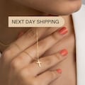 Cross Necklace • Sterling Silver Dainty Cross Pendant • Cross Necklace for Women • Mens Cross Necklace • Christian Gifts • Unisex Necklace