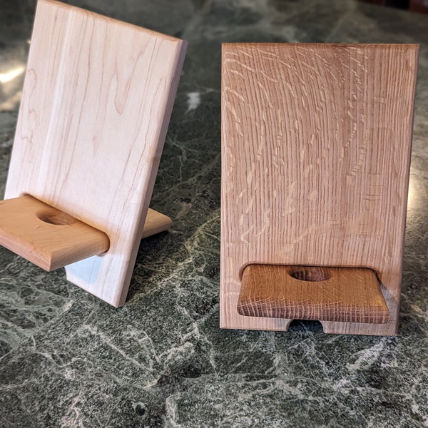 Wood Cookbook/iPad/Phone Stand