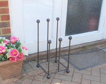 Wrought iron wellington boot stand / rack - available for 2, 3, 4, 5 or 6 pairs. Custom sizes available!!