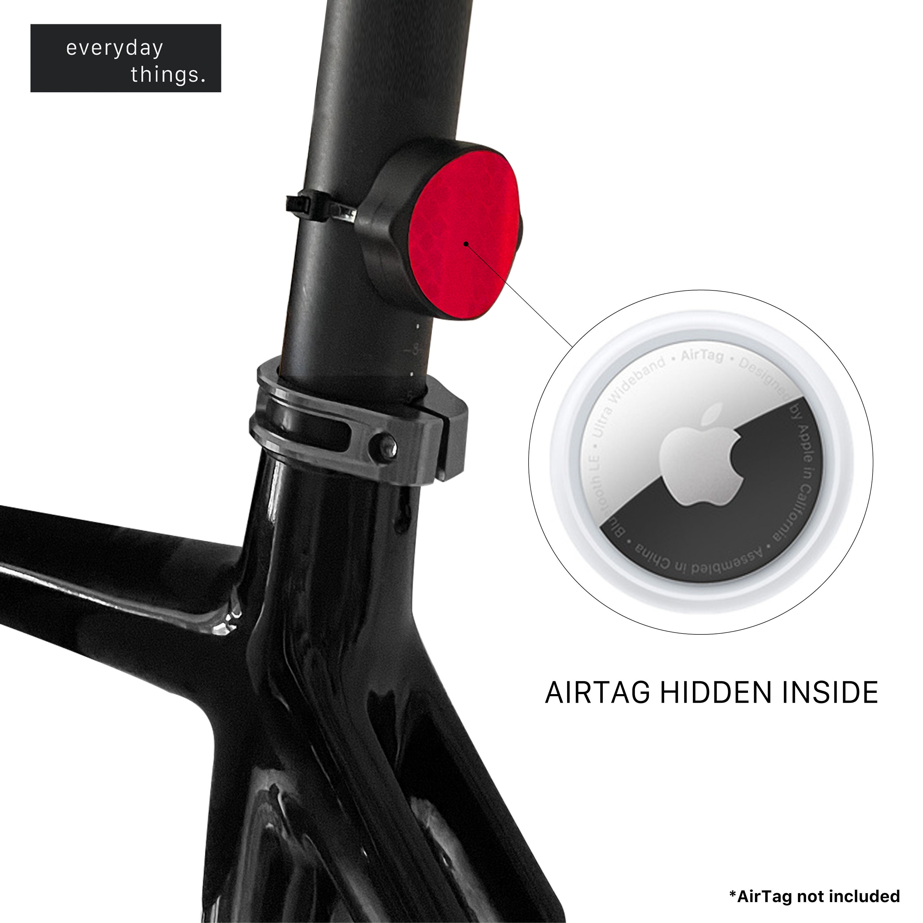 AirTag Bike Mount / Reflector. NO 3D Print Etsy