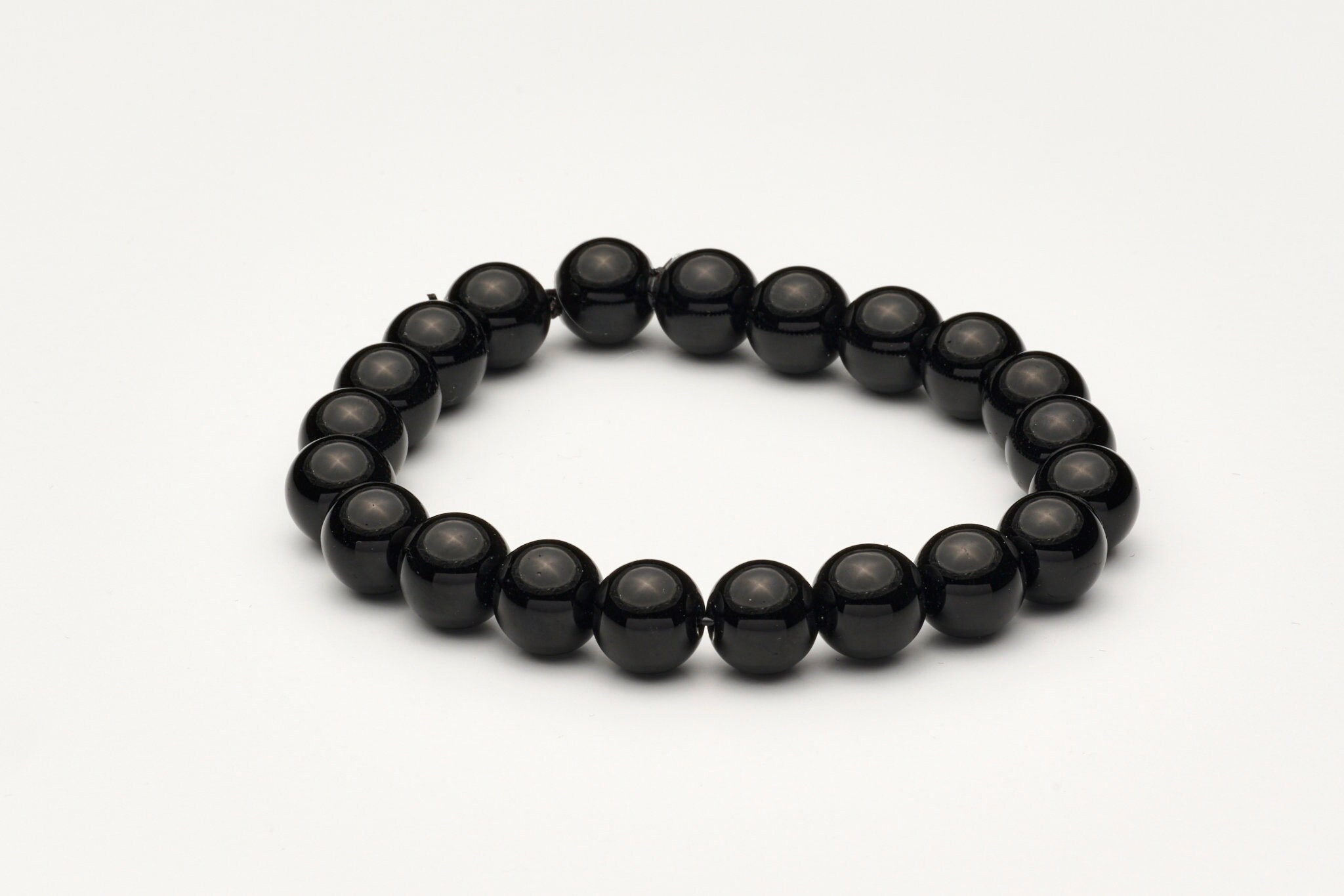 【HYERES LOR】24SS★ BR(W) Ball Black Onyx Bead Bracelet Onyx Beaded Bracelet - Etsy