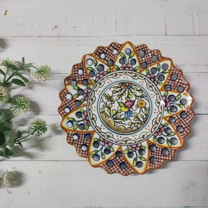 Serving Dish/ Ceramic Decoration/ Rustic Decoration/ Portuguese Handpainted Dish/ Traditional/ Coimbra Painting/ Coimbra/ Portugal