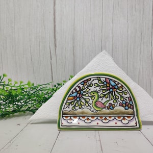 Serviettenhalter/ Servietten/ Dekorative Keramik/ Handbemalt/ Keramik Portugal/ Tradition Portugal/ Originelles Geschenk/ Portugiesische Keramik/ Portugal