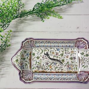 Tray/ Interior home decoration/ Collection/ Portuguese ceramics/ Handpainted/ Pottery Portugal/ Coimbra/ Portuguese ceramics/ Original gift