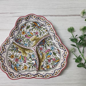 Appetizer plate/ Ceramic Decoration/ Rustic Decoration/ Artistic/ Portuguese Ceramics/ Coimbra Painting/ Pottery Portugal/ Coimbra/ Portugal