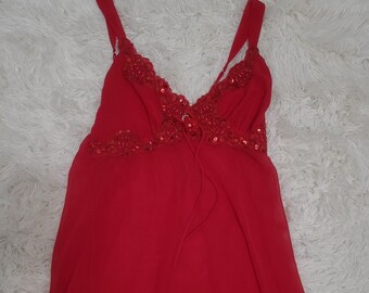 Lucie Ann Chiffon Nightgown Size Medium