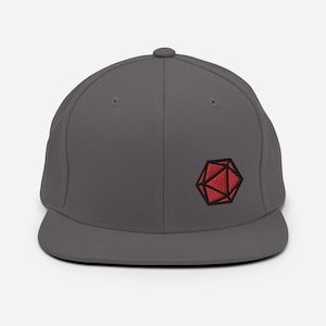 Lucky Red d20 - Snapback Hat