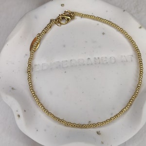 Beaded Anklet, Boho, Gold Seed Bead Anklet, Summer Jewellery, Adjustable, Stacking Anklet, Holiday Anklet, Dainty, Gift Ideas, Beach Anklet