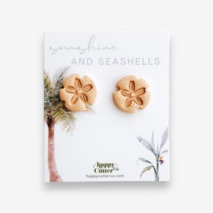 Sand Dollar Stud Earrings | Beach Jewelry | Ocean Lover Gift | Summer Earrings | Gift for Her | Beach Earrings | Summer Earrings | Vacation