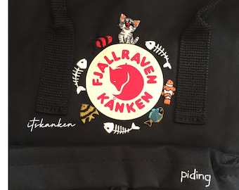 Fjallraven Kanken Embroidery Custom Backpack Catlove