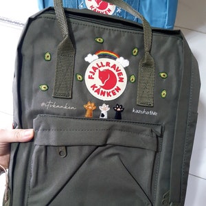 Fjallraven Kanken Embroidery Custom Backpack Kpaw image 1