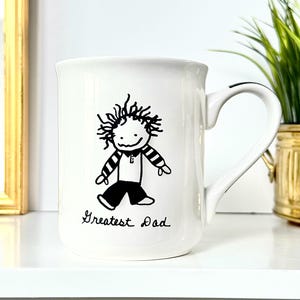 Vintage Greatest Mug Dad Coffee Mug, Large Vintage Ceramic Dad Mug Gift, Fathers Day Gift Retro 80s “Children of the Inner Light” by Marci