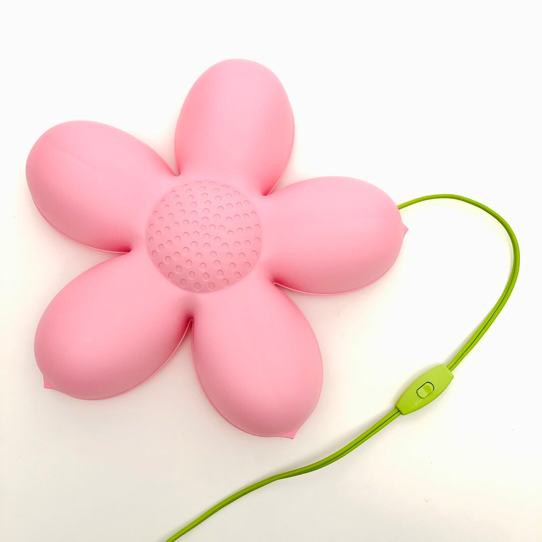 Smila Blomma Retro IKEA Pink Flower Wall Lamp Green Stem Etsy