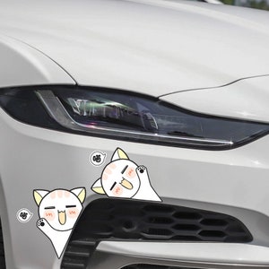 Calcomanía de vinilo Kawaii Unique Car Sticker / Pegatina de coche Pegatina de parachoques / Calcomanía de coche / Calcomanía de ventana / Ordenador portátil, calcomanía de teléfono