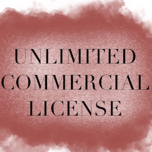 Unlimited commercial license for ONE design only.
