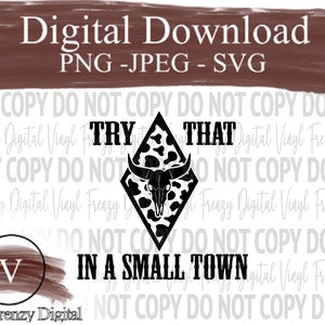 try that in a small town distressed flag digital download svg png jpeg | personal use only | commercial license available