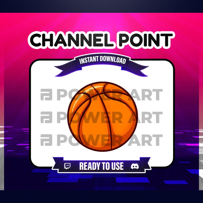 Twitch Channel Point Basketball Ball Emote Discord Youtube - Etsy