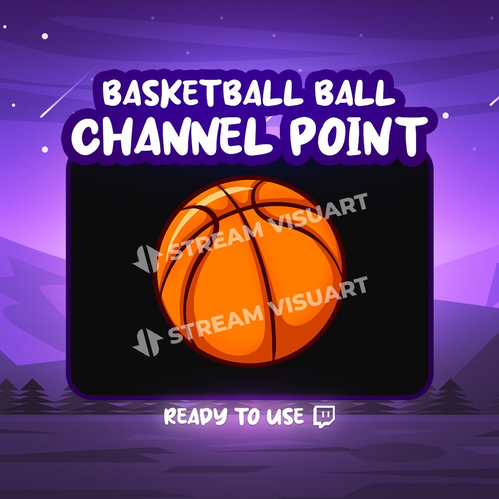 Twitch Channel Point Basketball Ball Emote Discord Youtube - Etsy