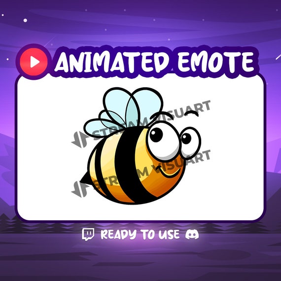 Abeja animada Emote Twitch Emotes Miel Insecto Colmena Cartoon - Etsy México Abeja animada Emote Twitch Emotes Miel Insecto Colmena Cartoon - Etsy México