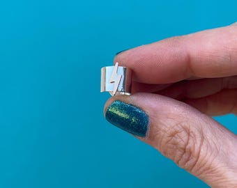 Sterling Silver Lightning Bolt Ear Cuff