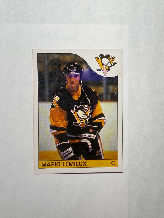 rare mario lemieux cards 1990 Topps Hockey Card (1990-91) #175 : Collectibles & Fine Art My Lemieux rookie cards: Imperfect