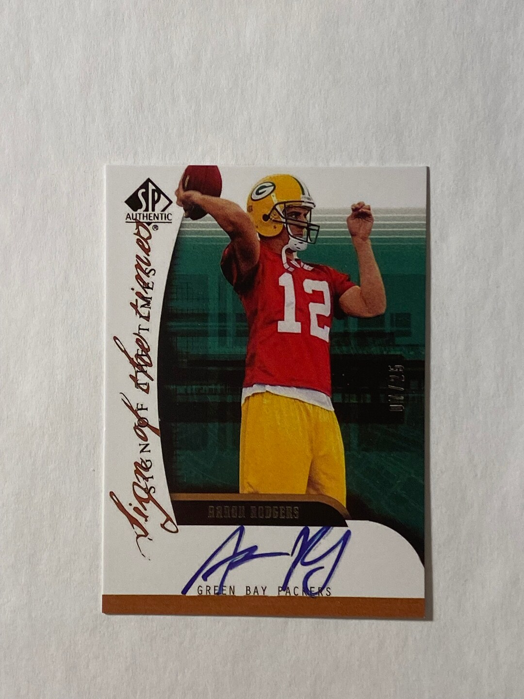 Aaron Rodgers Rookie RP Card Etsy