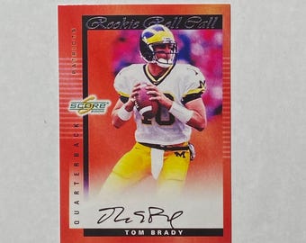 Tarjeta reimpresa de novato de Tom Brady