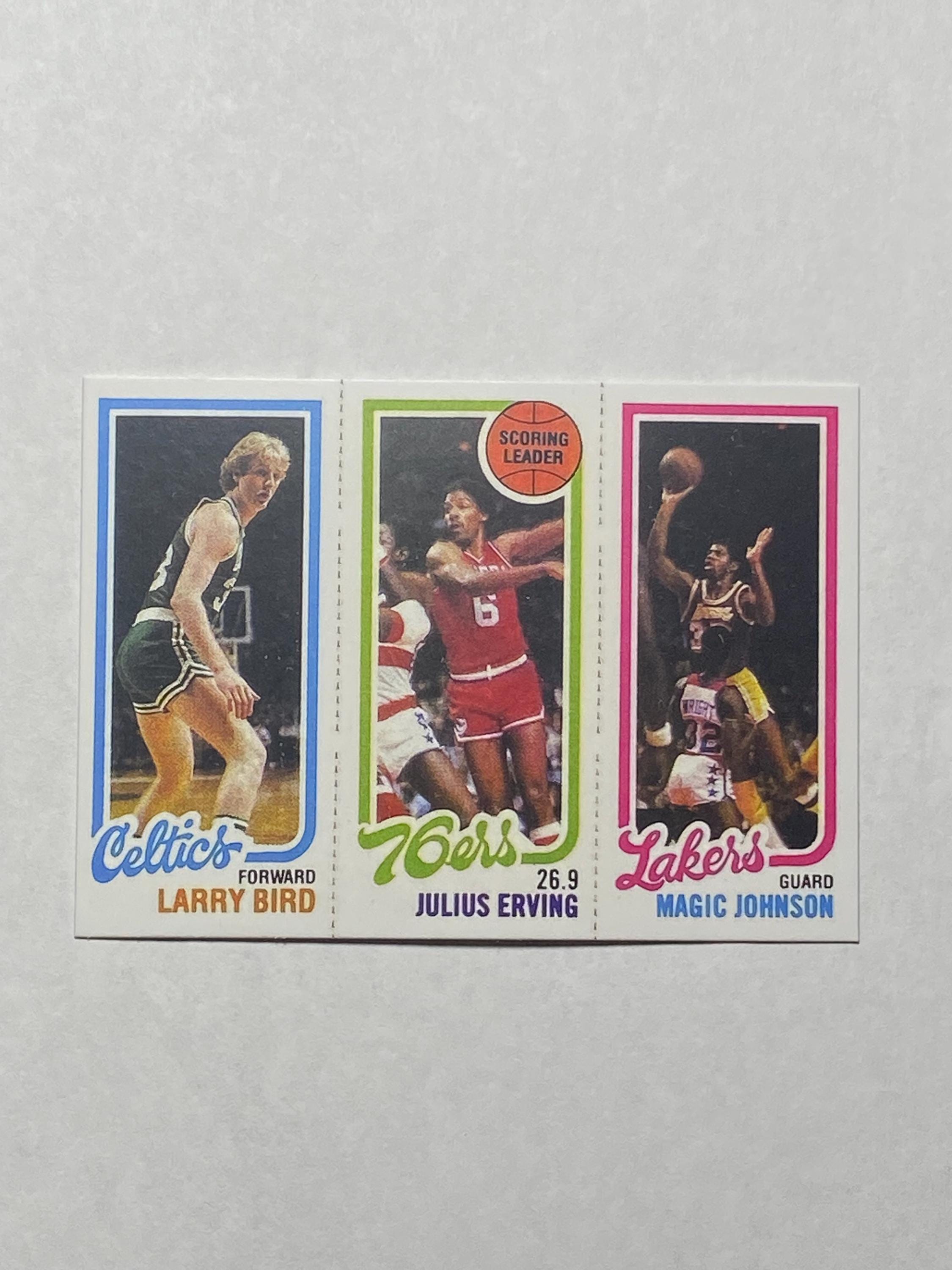 Larry Bird Magic rookie topps finest 1996 celtics lakers