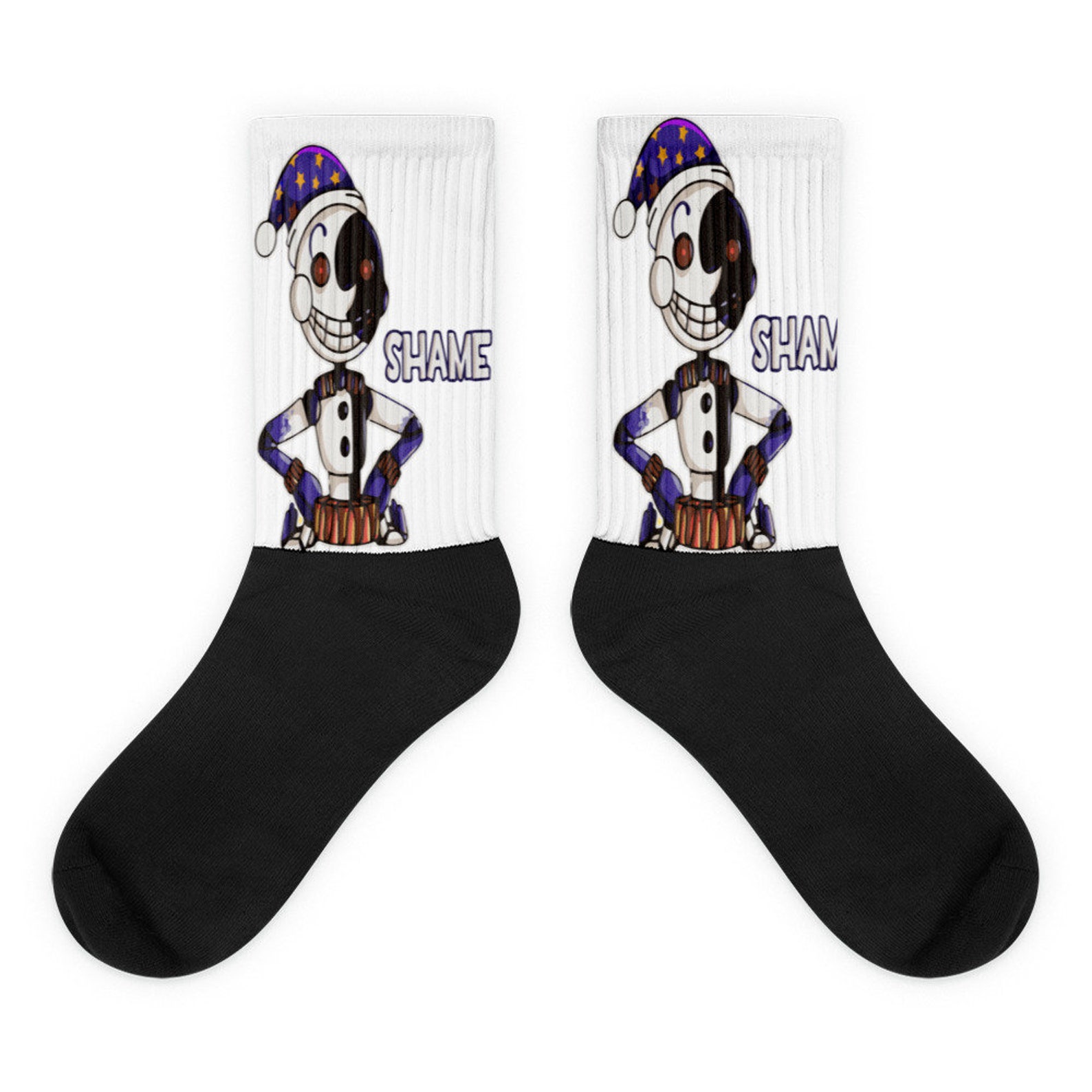 Sundrop and Moondrop Socks Fnaf Security Beach Moondrop Etsy UK