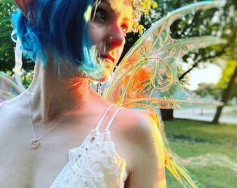 Spritely Wings: Color-Shift Steel Welded Fairy Wings