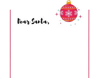 Instant Download Letter to/from Santa Digital Printable Santa Letter Editable PDF