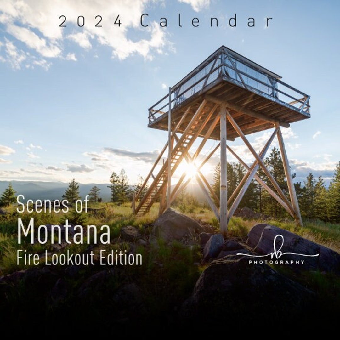 2024 Calendar: Scenes of Montana fire Lookout Edition - Etsy